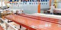 Production control of aluminum profiles wood grain effect sublimation