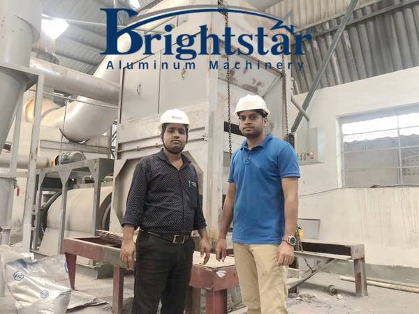 Projeto de máquina de processamento de escória de alumínio na Índia