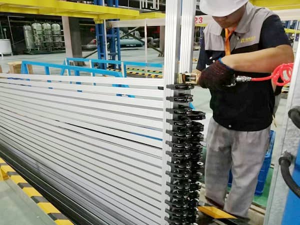 Anodizing pneumatic clamp application
